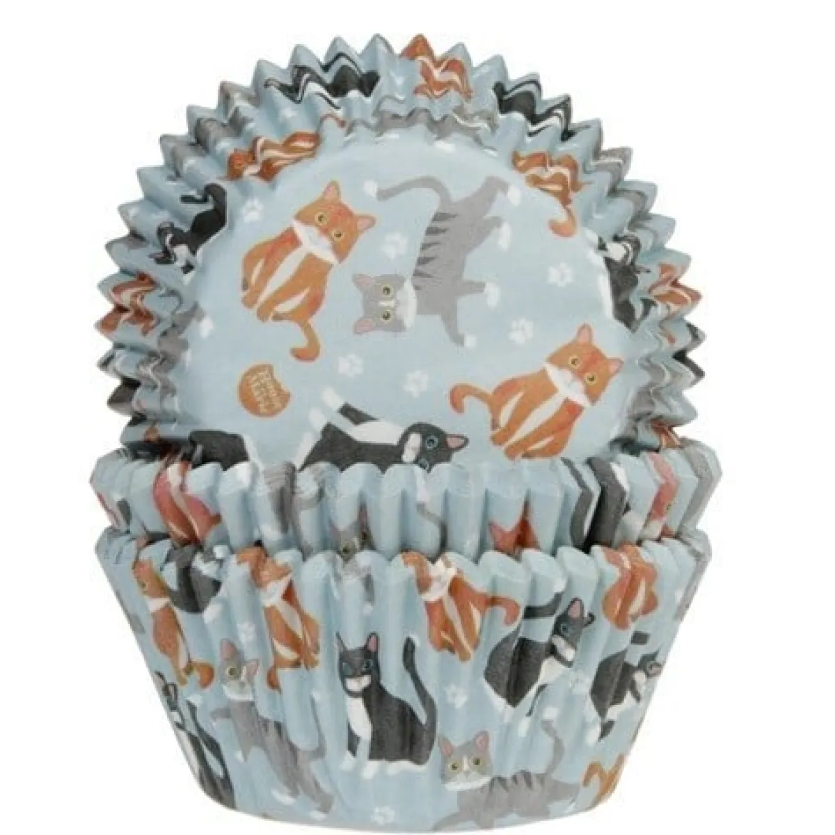Clearance House of Marie Cupcake Vormpjes HoM Katten 50x33mm. 50st.
