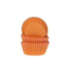 Discount House of Marie Cupcake Vormpjes HoM MINI Oranje 35x23mm. 60st.