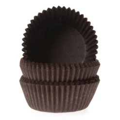 Sale House of Marie Cupcake Vormpjes HoM MINI Bruin 35x23mm. 500st.