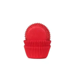 Sale House of Marie Cupcake Vormpjes HoM MINI Dieprood 35x23mm. 60st.