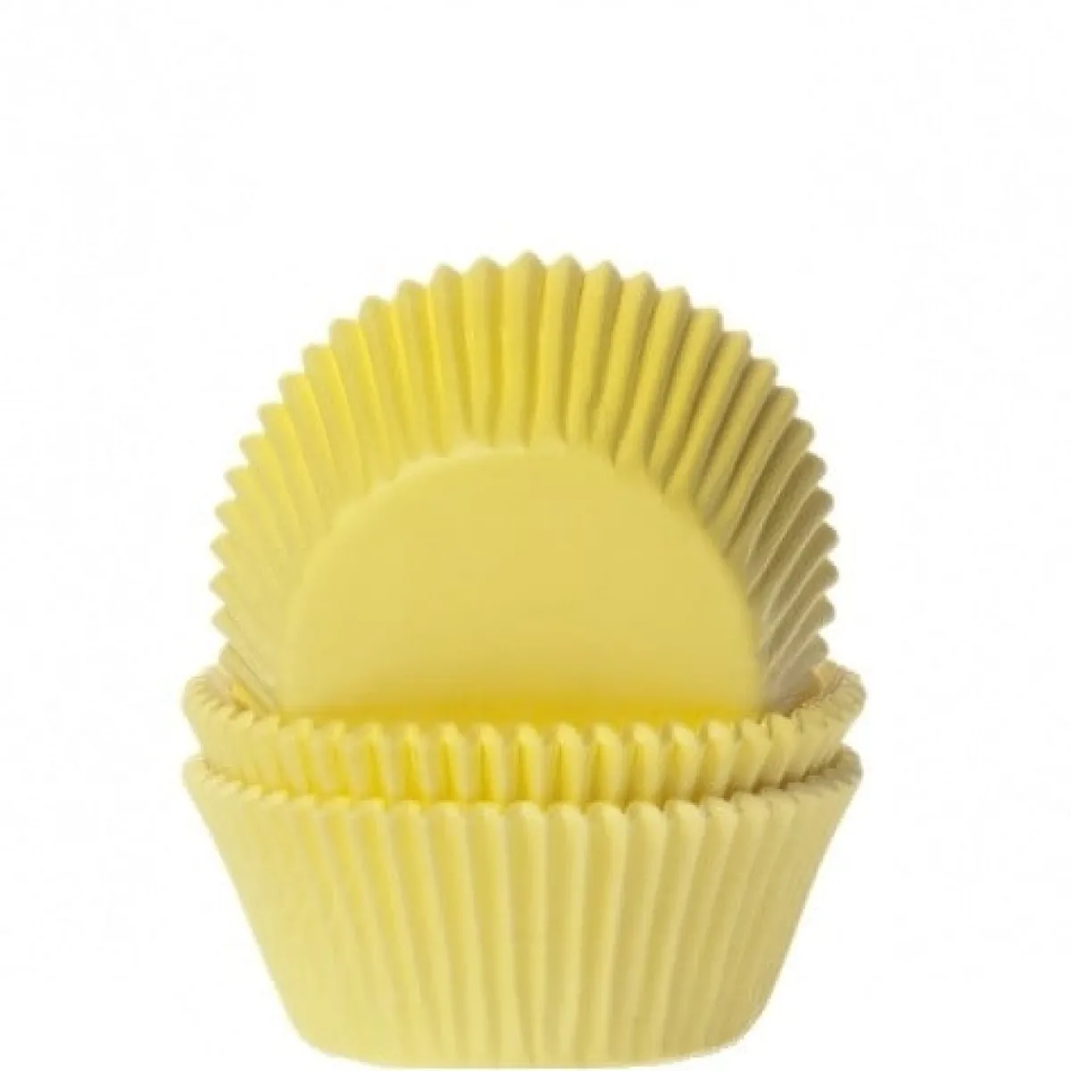 New House of Marie Cupcake Vormpjes HoM MINI Geel 35x23mm. 60st.