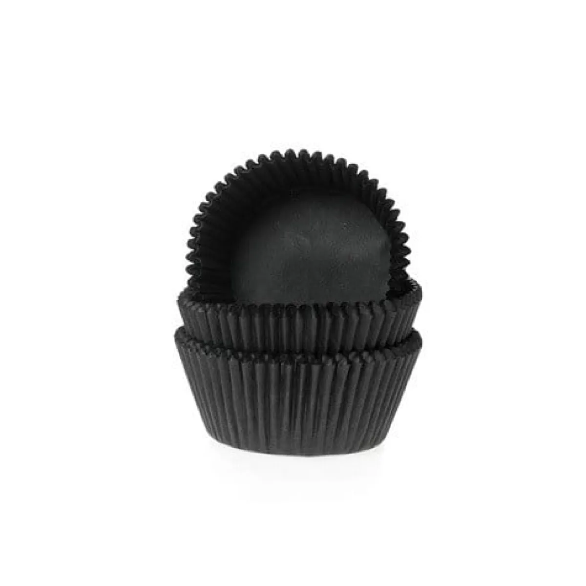 New House of Marie Cupcake Vormpjes HoM MINI Zwart 35x23mm. 500st.
