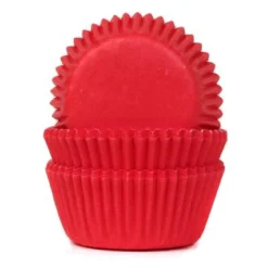 Clearance House of Marie Cupcake Vormpjes HoM MINI Dieprood 35x23mm. 500st.