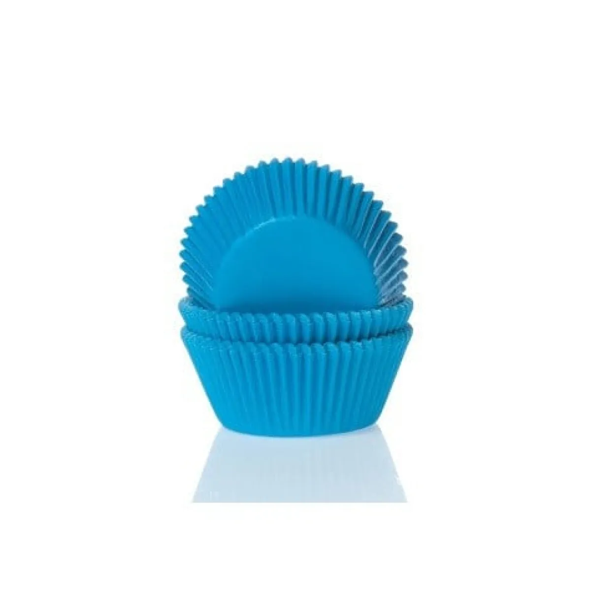 Clearance House of Marie Cupcake Vormpjes HoM MINI Cyaanblauw 35x23mm. 60st.