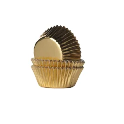 Outlet House of Marie Cupcake Vormpjes HoM MINI Folie Goud 35x21mm. 36st.