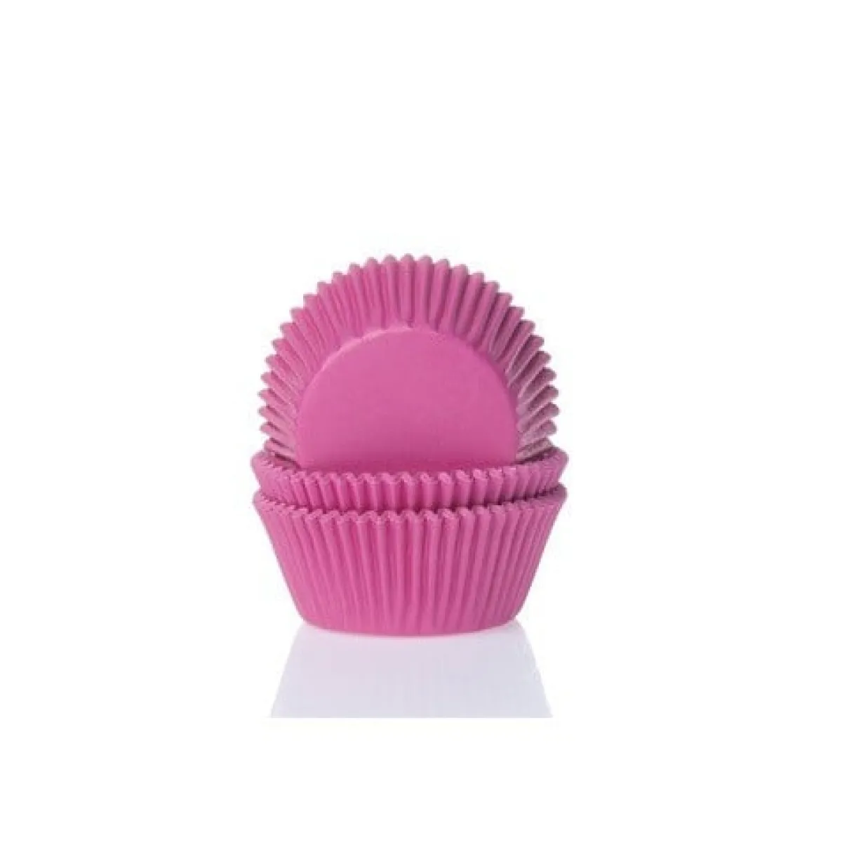 House of Marie Cupcake Vormpjes HoM MINI Fuchsiaroze 35x23mm. 60st.