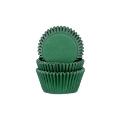 New House of Marie Cupcake Vormpjes HoM MINI Donker Groen 35x23mm. 60st.