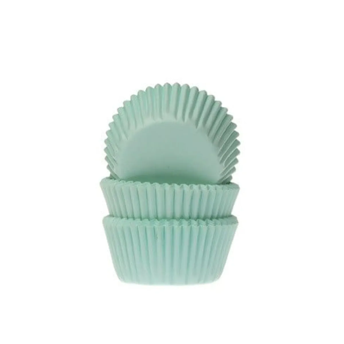Hot House of Marie Cupcake Vormpjes HoM MINI Mint Groen 35x23mm. 60 st.