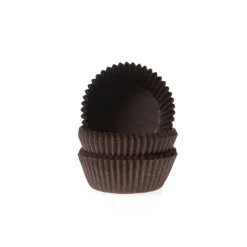 Online House of Marie Cupcake Vormpjes HoM MINI Bruin 35x23mm. 60 st.
