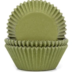 Discount House of Marie Cupcake Vormpjes HoM Mosgroen 50x33mm. 50st.