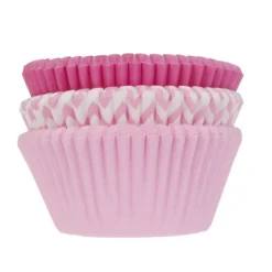 House of Marie Cupcake Vormpjes HoM Roze Assortiment 50x33mm. 75st.