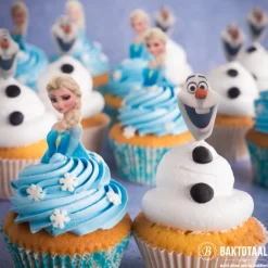 House of Marie Cupcake Vormpjes HoM Sneeuw Kristal Blauw 50x33mm. 50st