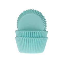 Best House of Marie Cupcake Vormpjes HoM Turquoise 50x33mm. 50st.