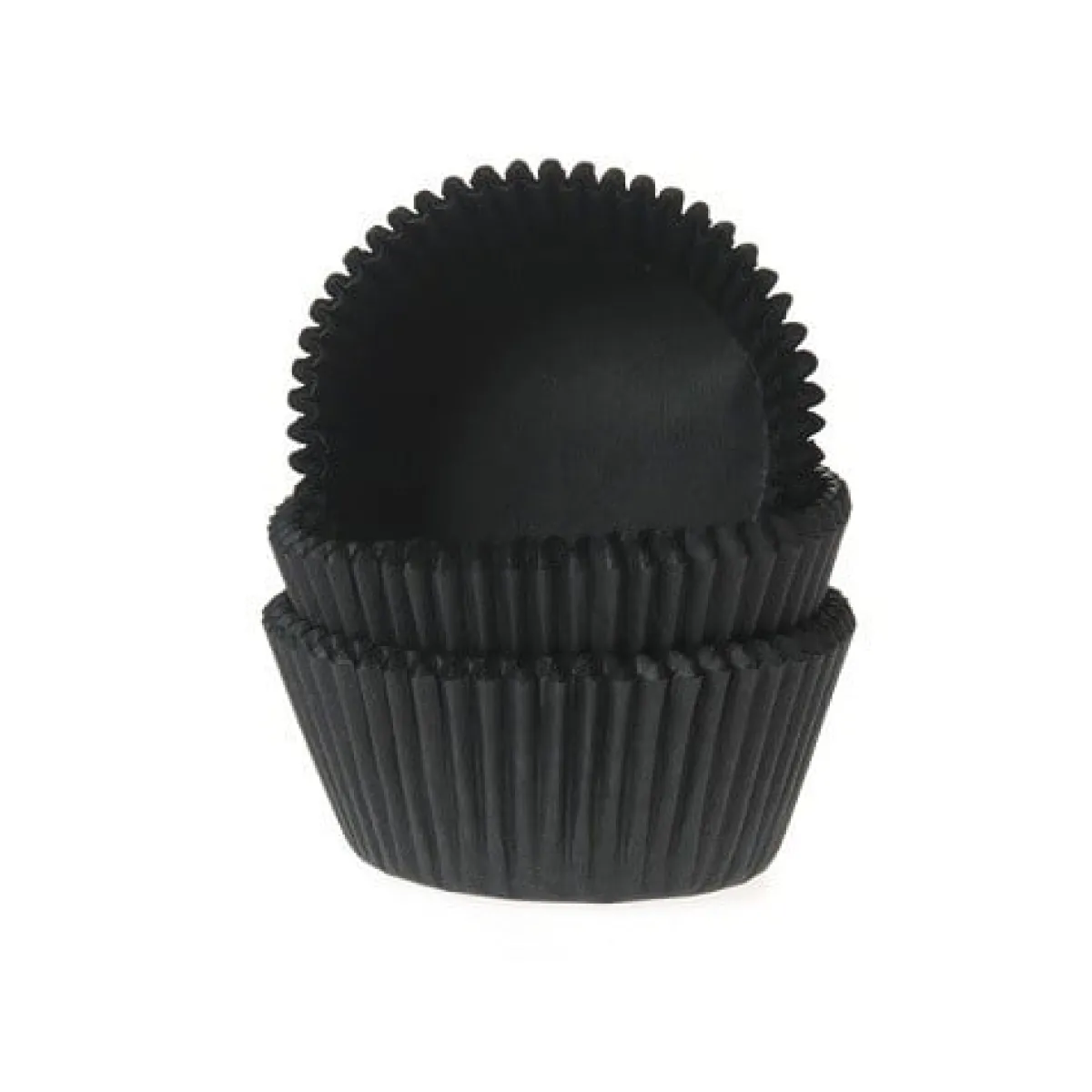 New House of Marie Cupcake Vormpjes HoM Zwart 50x33mm. 500st.