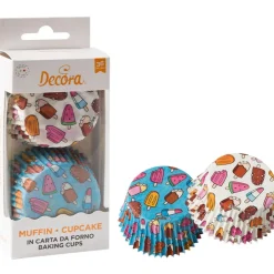 Clearance Decora Cupcake Vormpjes IJsjes Ø50x32(h)mm 36 stuks