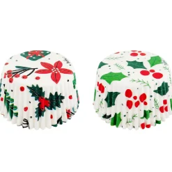 New Decora Cupcake Vormpjes Kerst Best Wishes Ø50x32(h)mm 36 stuks