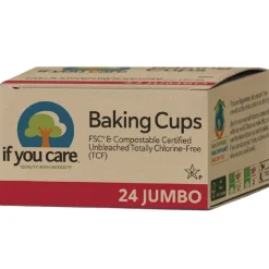 Online If You Care Cupcake Vormpjes Kraft Jumbo Ongebleekt 62x40mm 24st.