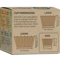 If You Care Cupcake Vormpjes Kraft Mini Ongebleekt 35x19mm 90st.