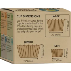 Outlet If You Care Cupcake Vormpjes Kraft Ongebleekt 50x35mm 240st.