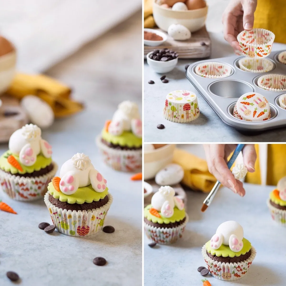 Sale Decora Cupcake Vormpjes Paashaas Ø50x32(h)mm 36 stuks