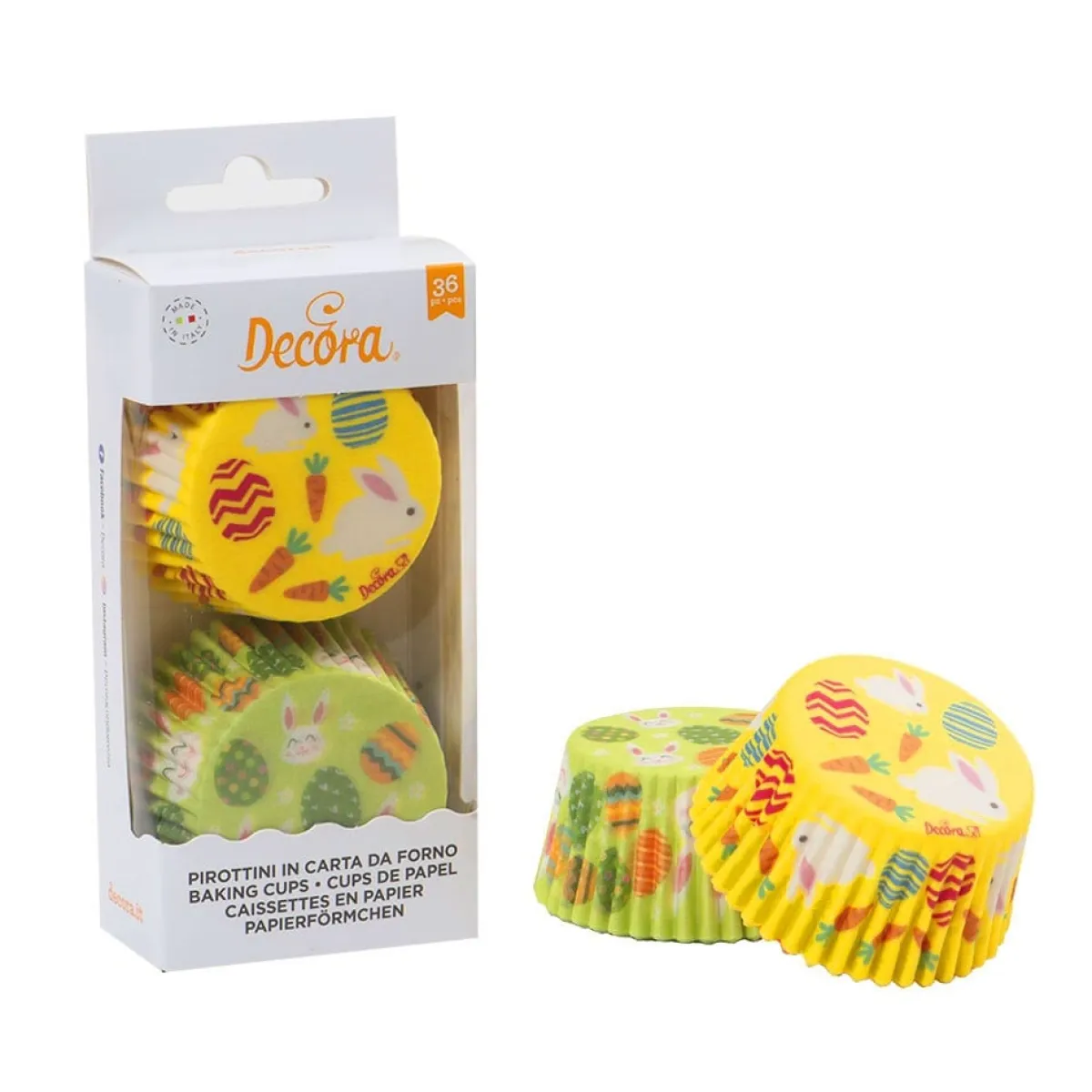 Hot Decora Cupcake Vormpjes Pasen Ø50x32(h)mm 36 stuks