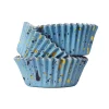 Best PME Cupcake Vormpjes Blauw met Goud 30 stuks