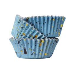 Best PME Cupcake Vormpjes Blauw met Goud 30 stuks