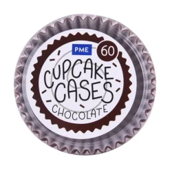 Clearance PME Cupcake Vormpjes Chocolade Bruin 60 stuks