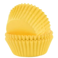 Outlet PME Cupcake Vormpjes Geel 60 stuks