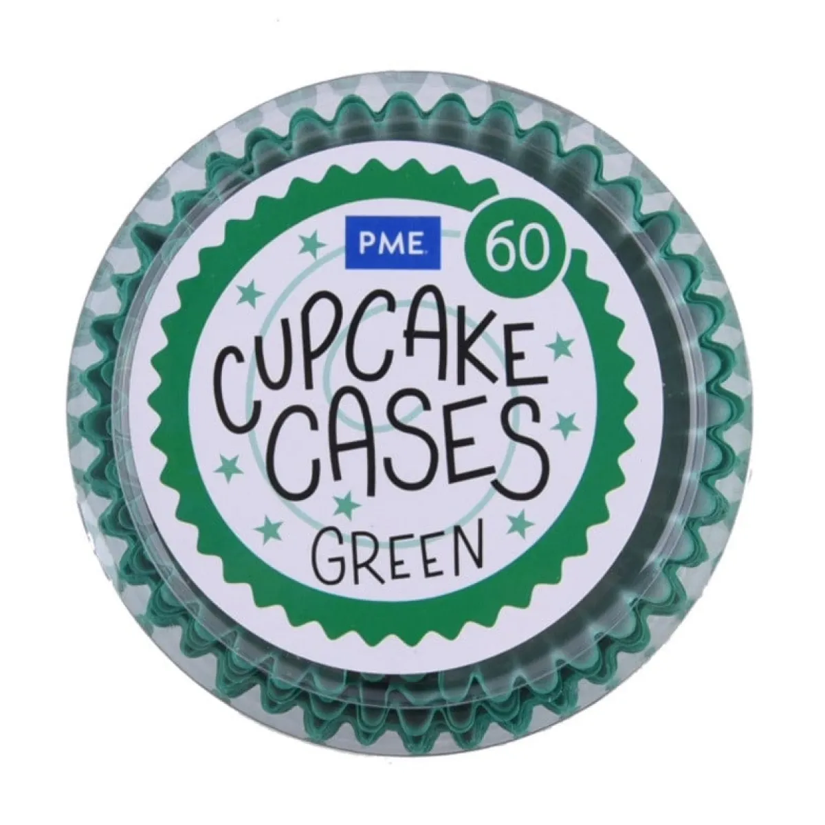 Hot PME Cupcake Vormpjes Groen 60 stuks
