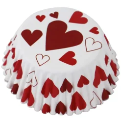 Outlet PME Cupcake Vormpjes Hartjes 30 stuks