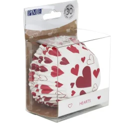 Outlet PME Cupcake Vormpjes Hartjes 30 stuks