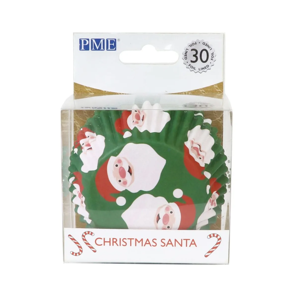 PME Cupcake Vormpjes Kerstman 30 stuks