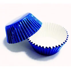 Online PME Cupcake Vormpjes Metallic Blauw 30 stuks