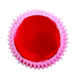 PME Cupcake Vormpjes Metallic Rood 30 stuks