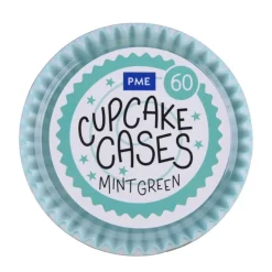 Sale PME Cupcake Vormpjes Mint Groen 60 stuks