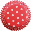 PME Cupcake Vormpjes Rood polka dots 30 stuks