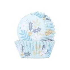 Online PME Cupcake Vormpjes Winter Bloemen 30 stuks**