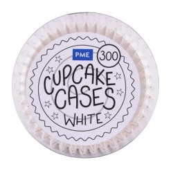 New PME Cupcake Vormpjes Wit 300 stuks