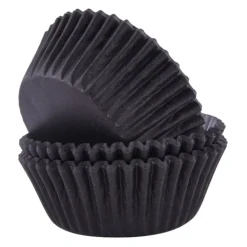Hot PME Cupcake Vormpjes Zwart 60 stuks