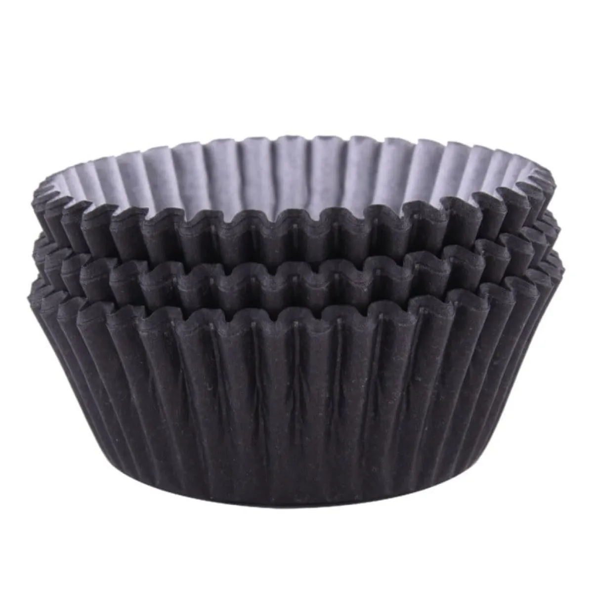 Hot PME Cupcake Vormpjes Zwart 60 stuks