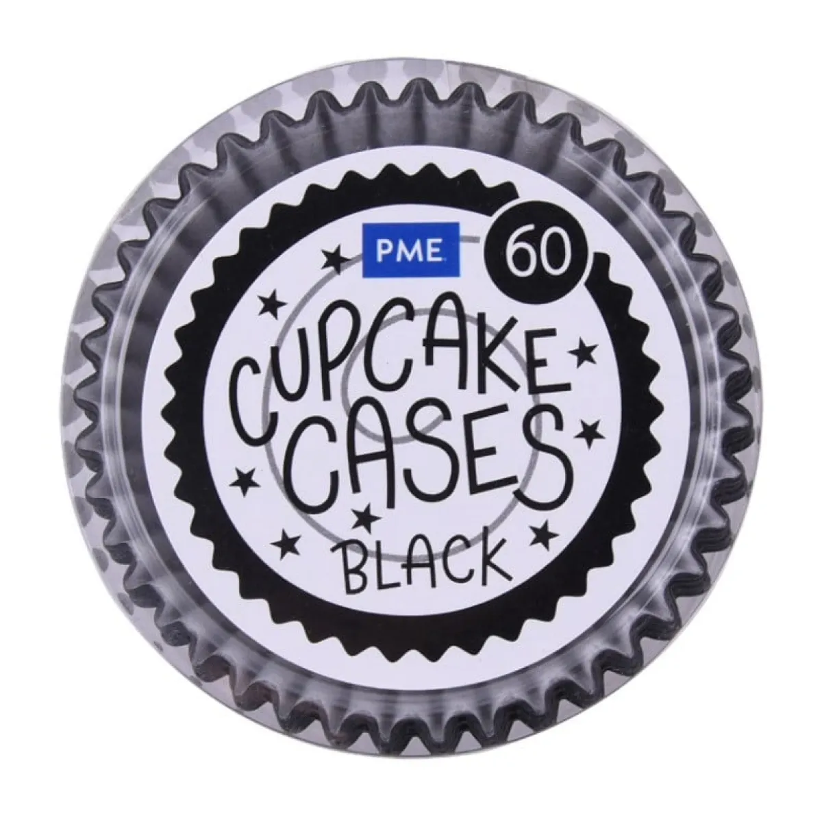 Hot PME Cupcake Vormpjes Zwart 60 stuks