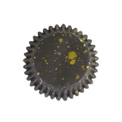 New PME Cupcake Vormpjes Zwart met Goud 30 stuks