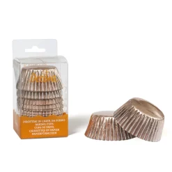 Hot Decora Cupcake Vormpjes Rosegoud Ø50x32(h) mm 60 stuks