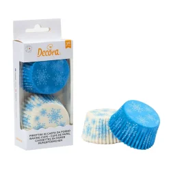 Outlet Decora Cupcake Vormpjes Sneeuwvlokken Ø50x32(h) mm 36 stuks