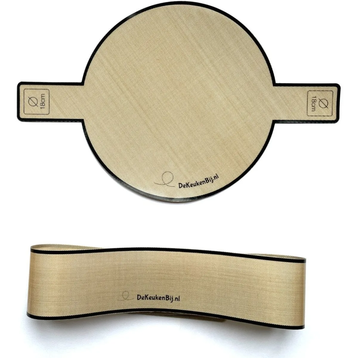 New De Keukenbij Herbruikbaar Bakpapier Rond Siliconen Ø18cm