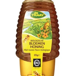 New De Traay Bloemenhoning Biologisch 375 gram