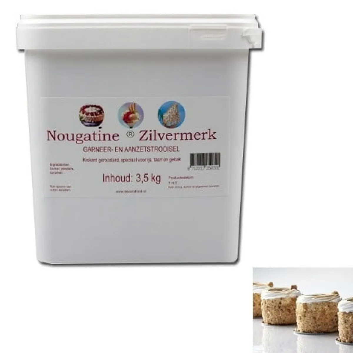 Royal Steensma Decora Nougatine Zilvermerk (20% pinda) 3,5 kg