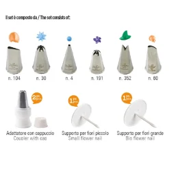 Decora Spuitmondjes Set Bloemen 10st**