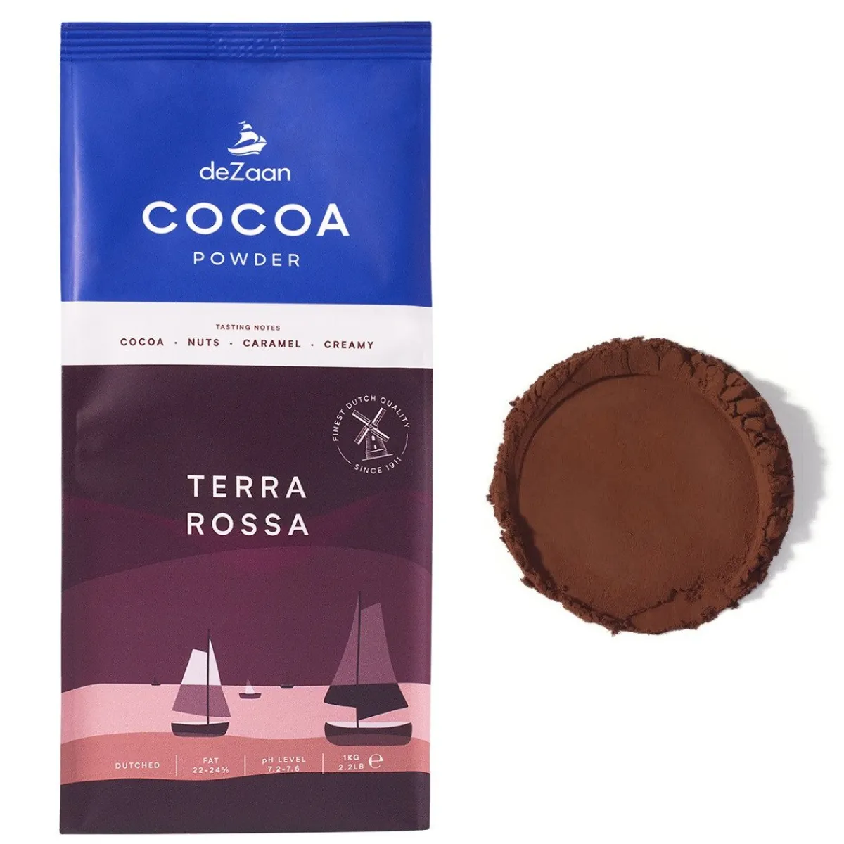 New De Zaan deZaan Cacaopoeder Terra Rossa 5kg**